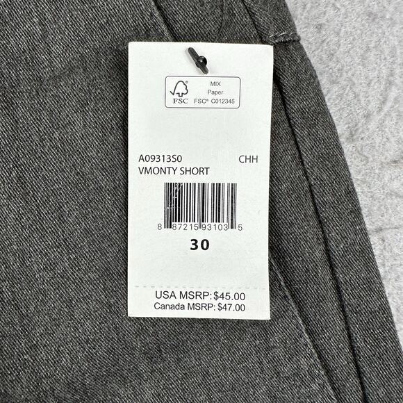 Volcom Vmonty Shorts Men’s 30 Dark Gray 10” Inseam Skater Stretch Modern Fit - Picture 3 of 16